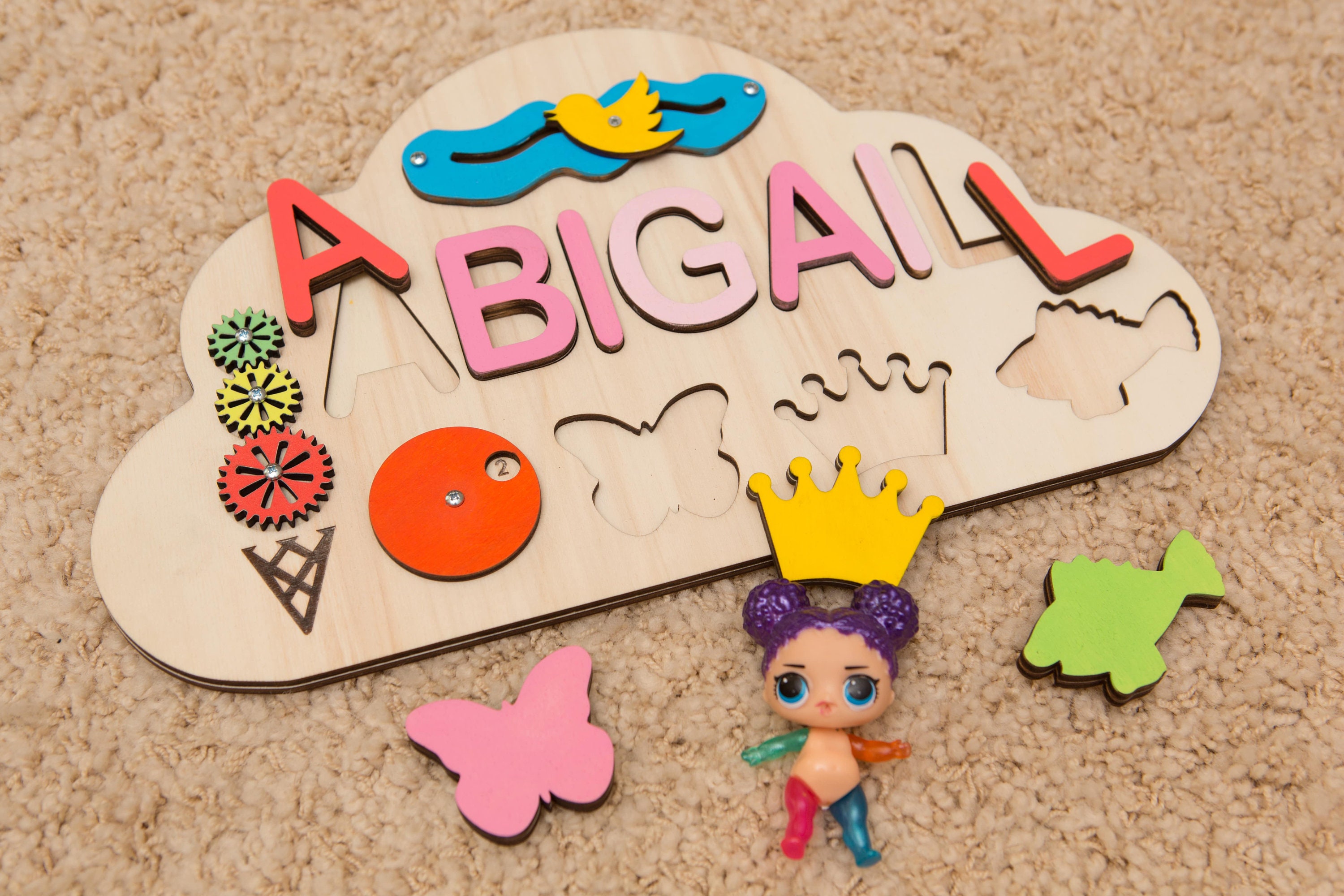 Wooden Name Puzzle, Kids Name Puzzle, Baby Name Puzzle, Name Puzzle