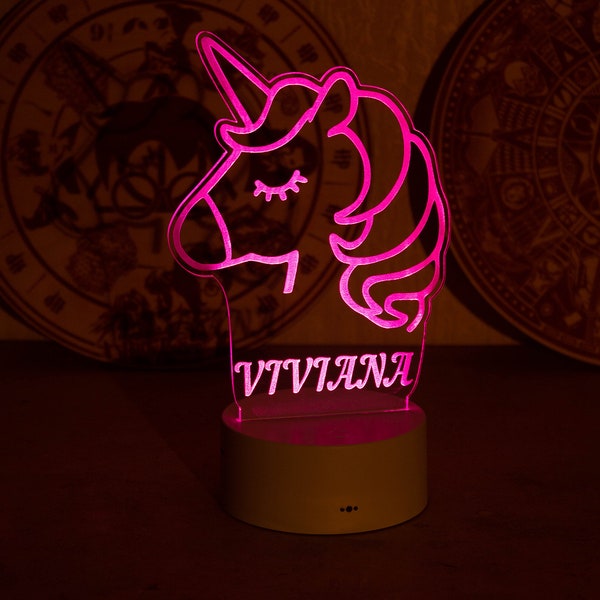 Unicorn Night Lights for Girls Etsy
