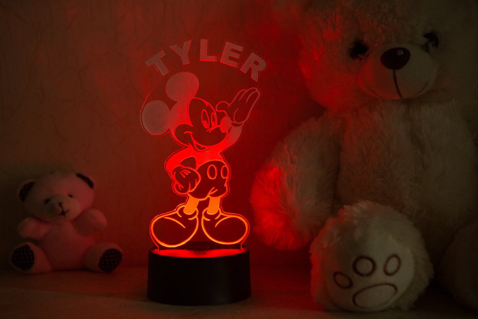 Mouse Night Lamp Children's Lights Kids Bedrooms Mouse Etsy