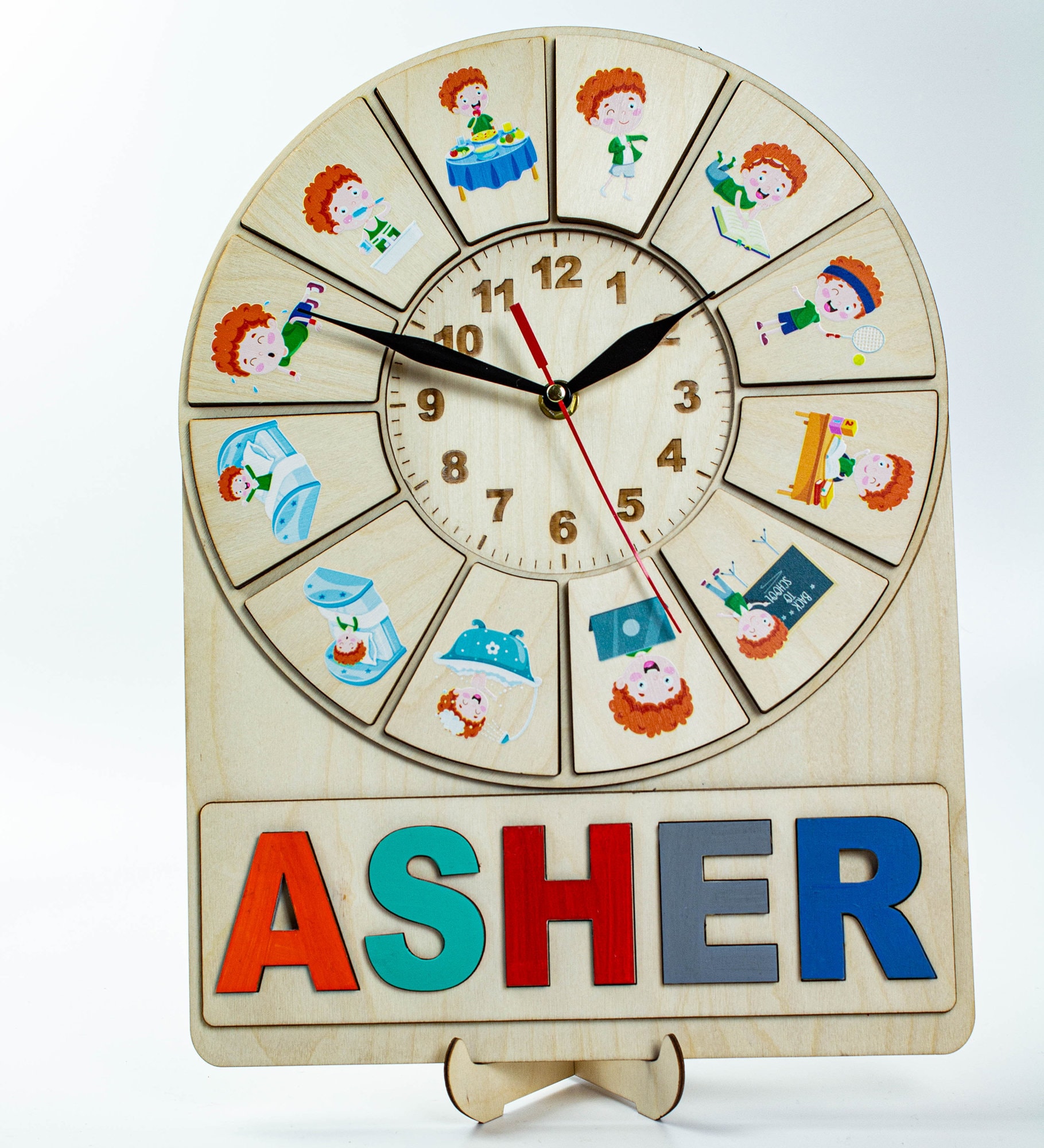 Reloj personal para ninos. Horas con imagenes una rutina diaria. Etsy Mexico