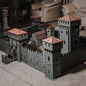 The wooden medieval castle - the designer, is created for cheerful and fascinating role-playing games. Collect with the child this designer