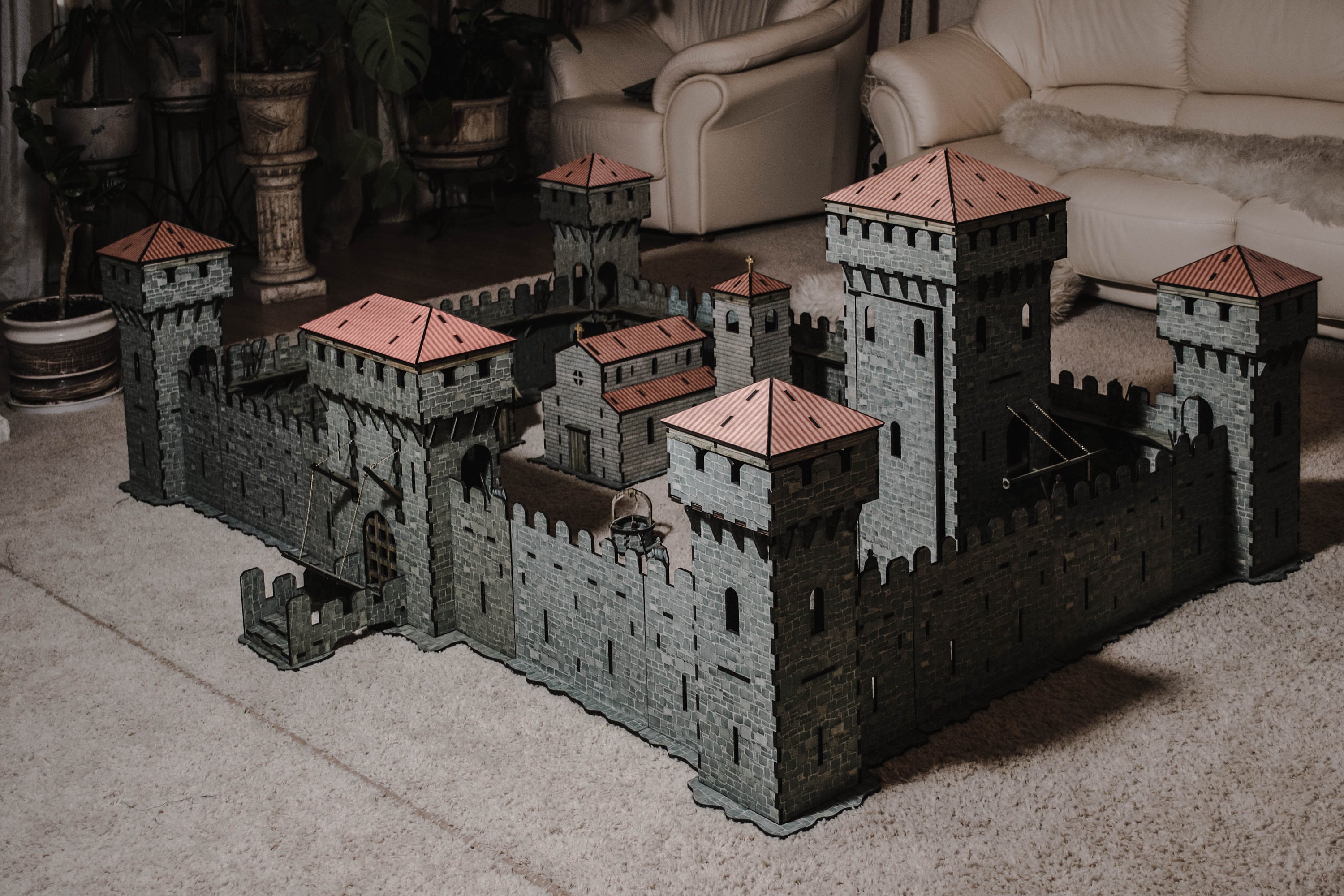 The Wooden Medieval Castle - the Designer, is Created for