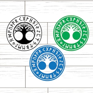 Yggdrasil SVG | Tree of Life, Norse Tree,  Celtic Sacred Tree |  Paper cut template, Cricut, Stencil, Printable, Silhouette projects