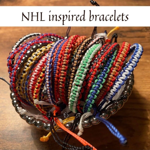 NHL inspired bracelets