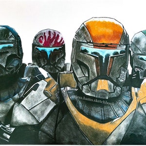 large delta squad clone commando print