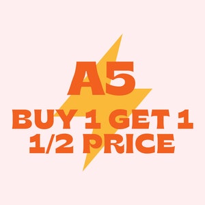 Bundel A5-kunstprint | Poster | Muziek | Typografie | Citaat | A3 | A4 | A5 | Songtekst | Jubileum | Cadeau | Rock | Valentijnsdag