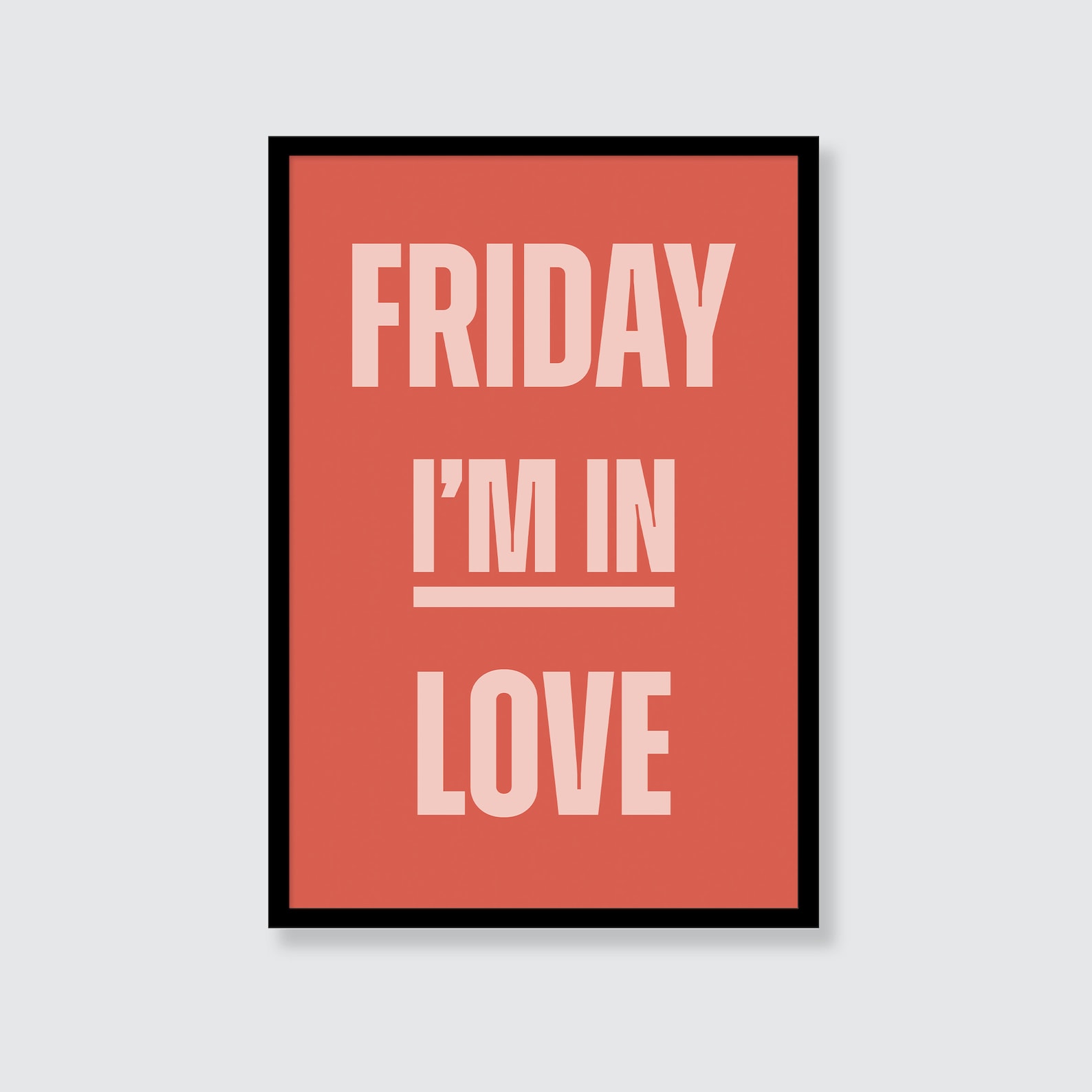 The Cure Friday Im In Love Art Print Quote Wall Art | Etsy
