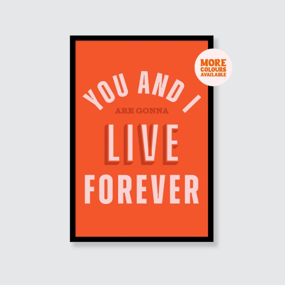 オアシス | あなたと私は永遠に生きる | 永遠に生きる | 名言