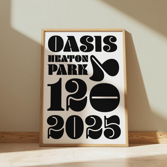 アート・デザイン・音楽 Oasis Brothers Oasis print - Liam Noel Gallagher brothers poster artwork