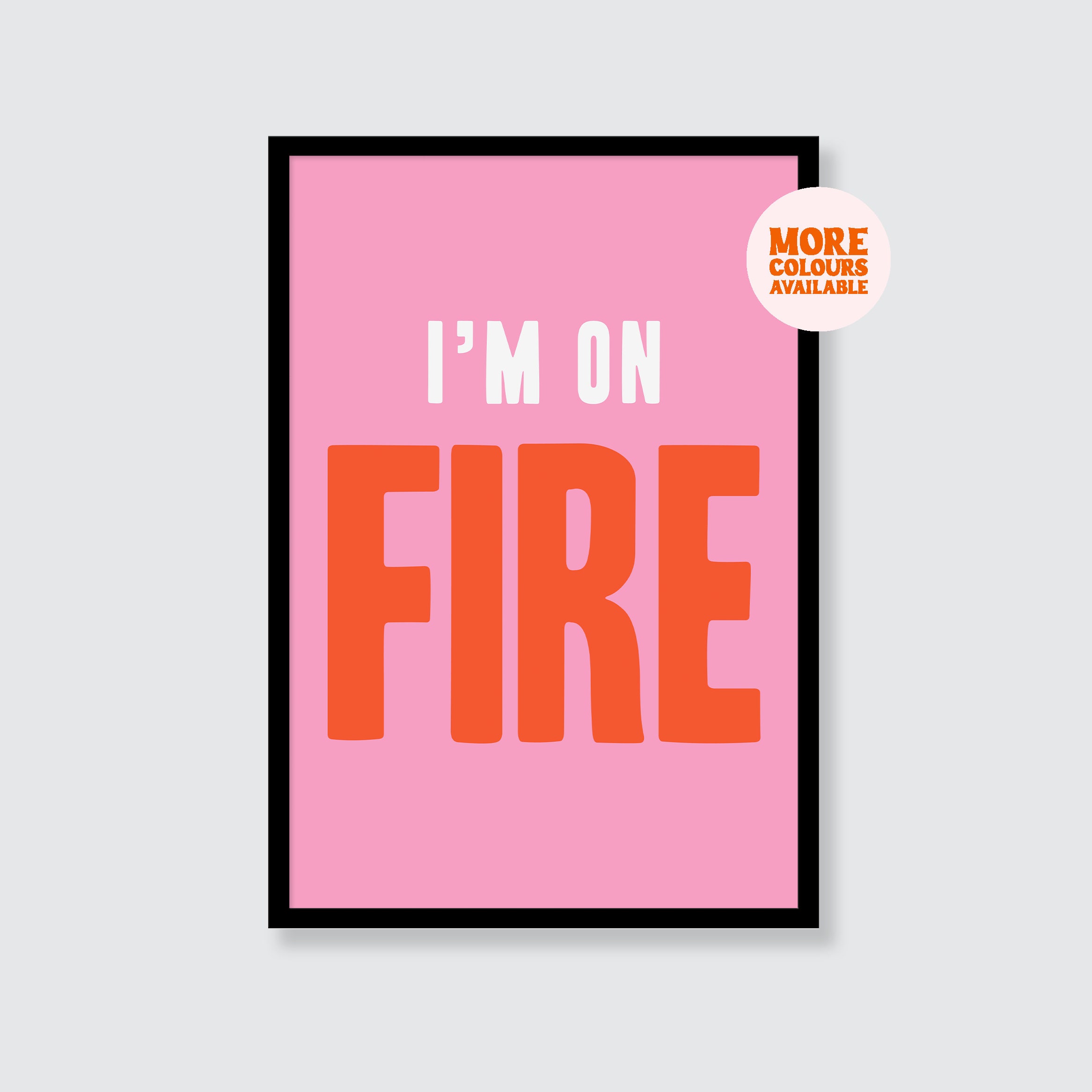 Bruce Springsteen | I'm On Fire | Quote | Wall Art | Poster | A1 | A2 | A3 | A4 | A5   | Music Print | Valentine's Day