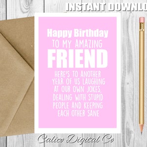 FREUND Geburtstagskarte, Bestie Geburtstagskarte, Freund Geburtstag, Bester Freund Geburtstagskarte, Geburtstag für den Freund, Karte für Sie, Beste Freundkarte
