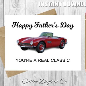 KLASSISCHE Vatertagskarte, alles Gute zum Vatertag für meinen klassischen Vater, süße Vatertagskarte, Karte für Vater, druckbare Karte, SOFORT-Download