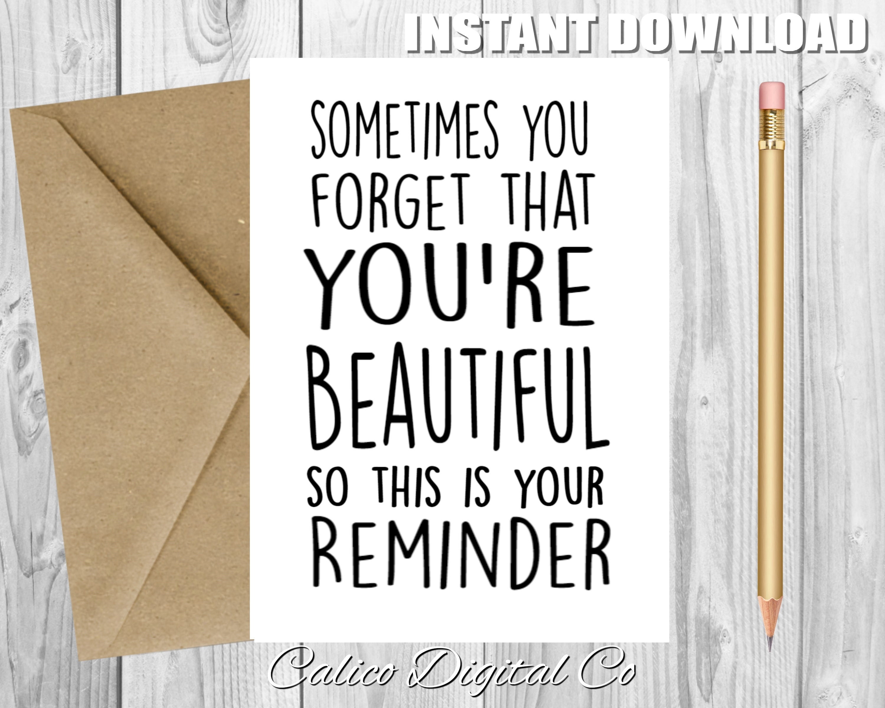 BEAUTIFUL Reminder Card Anniversary Card Sometimes You Etsy