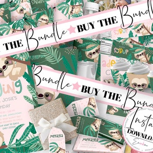 Sloth Invitation Bundle