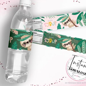 Sloth Drink Bottle Wrapper