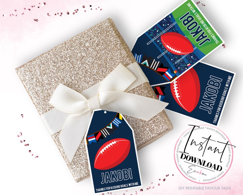 AFL Aussie Rules Favor Tag AFL Printable Football Favor Tag Etsy AFL Aussie Rules Favor Tag AFL Printable Football Favor Tag Etsy