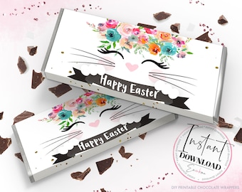 Easter Chocolate Wrappers, Easter Wrapper for Chocolate Candy Bar, Easter Chocolate Wrapper, Printable Chocolate Wrapper