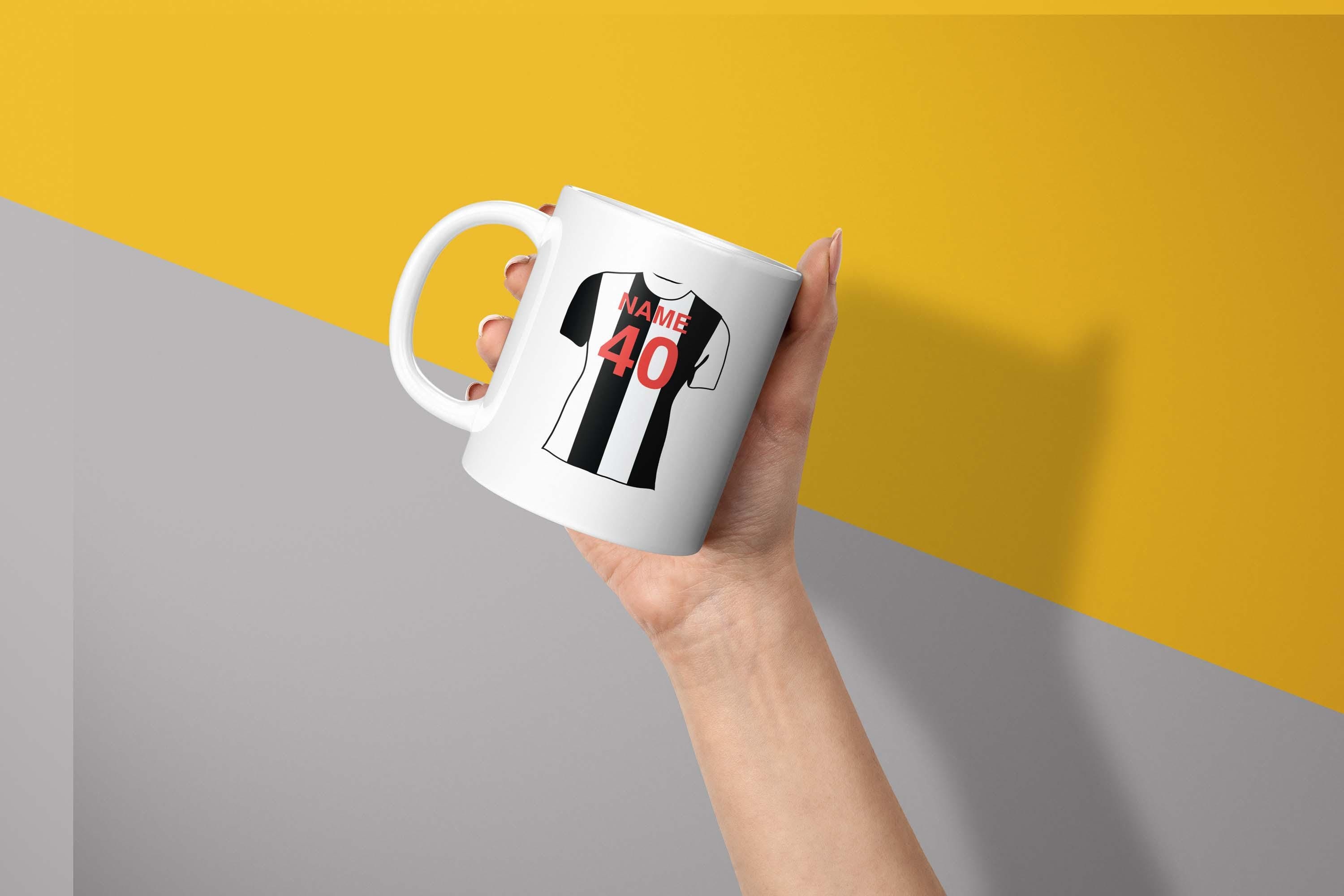 Personalised Newcastle United Mug and Coaster Set