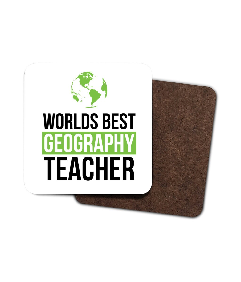 World Best Geography Teacher Mug and Coaster Gifts for Etsy