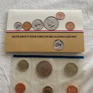 1986 Uncirculated Coin Set
