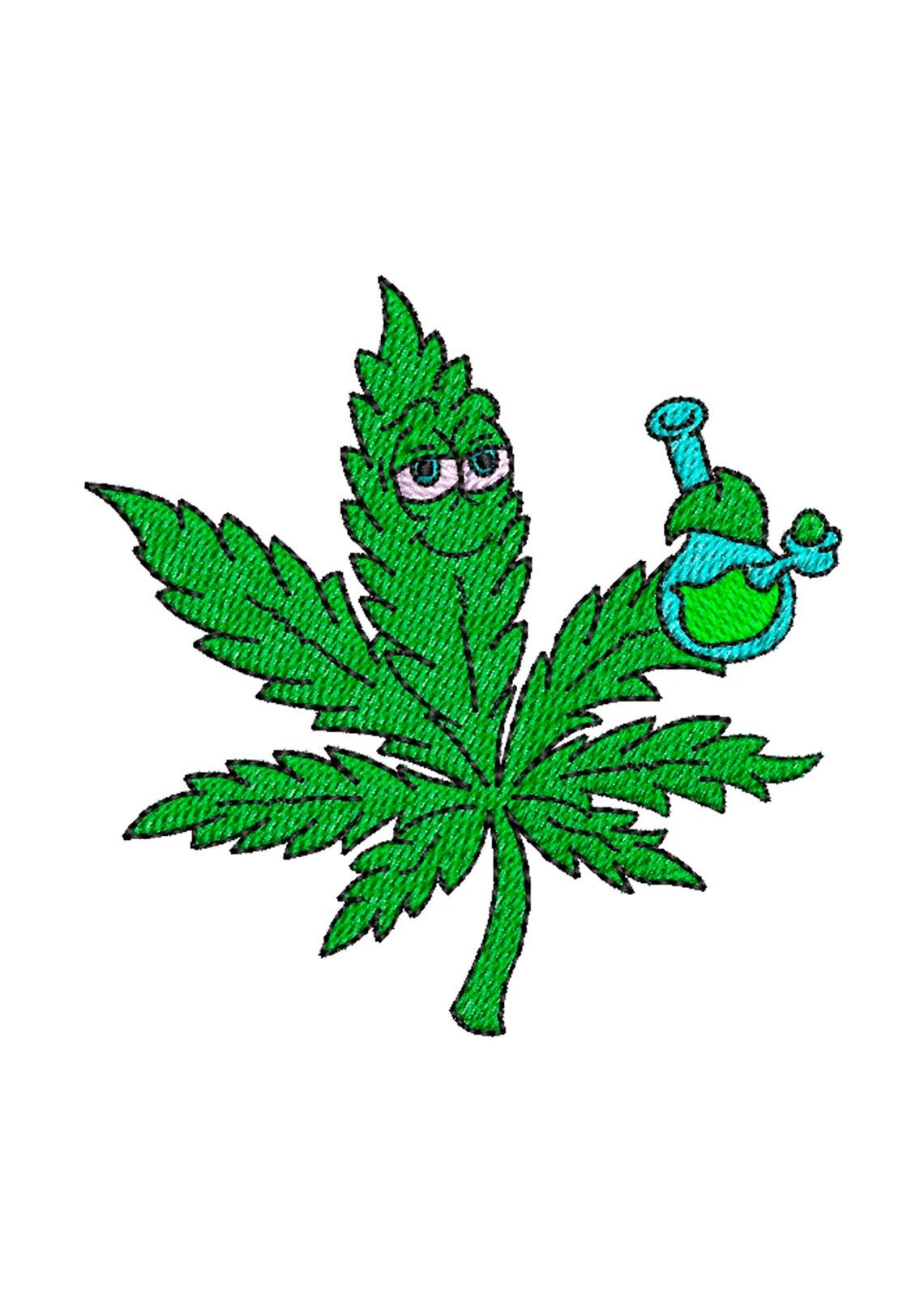 Cannabis embroidery design marijuana embroidery files  etsy