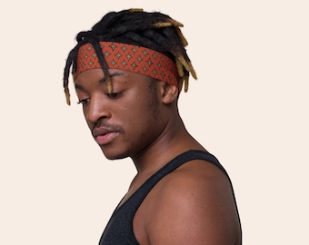 African Print Headband: Unisex Stretch Sweatband, Sports Accessory