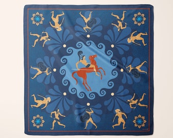 Silk Scarf: Greek Mythology Amazon Warriors Headcover