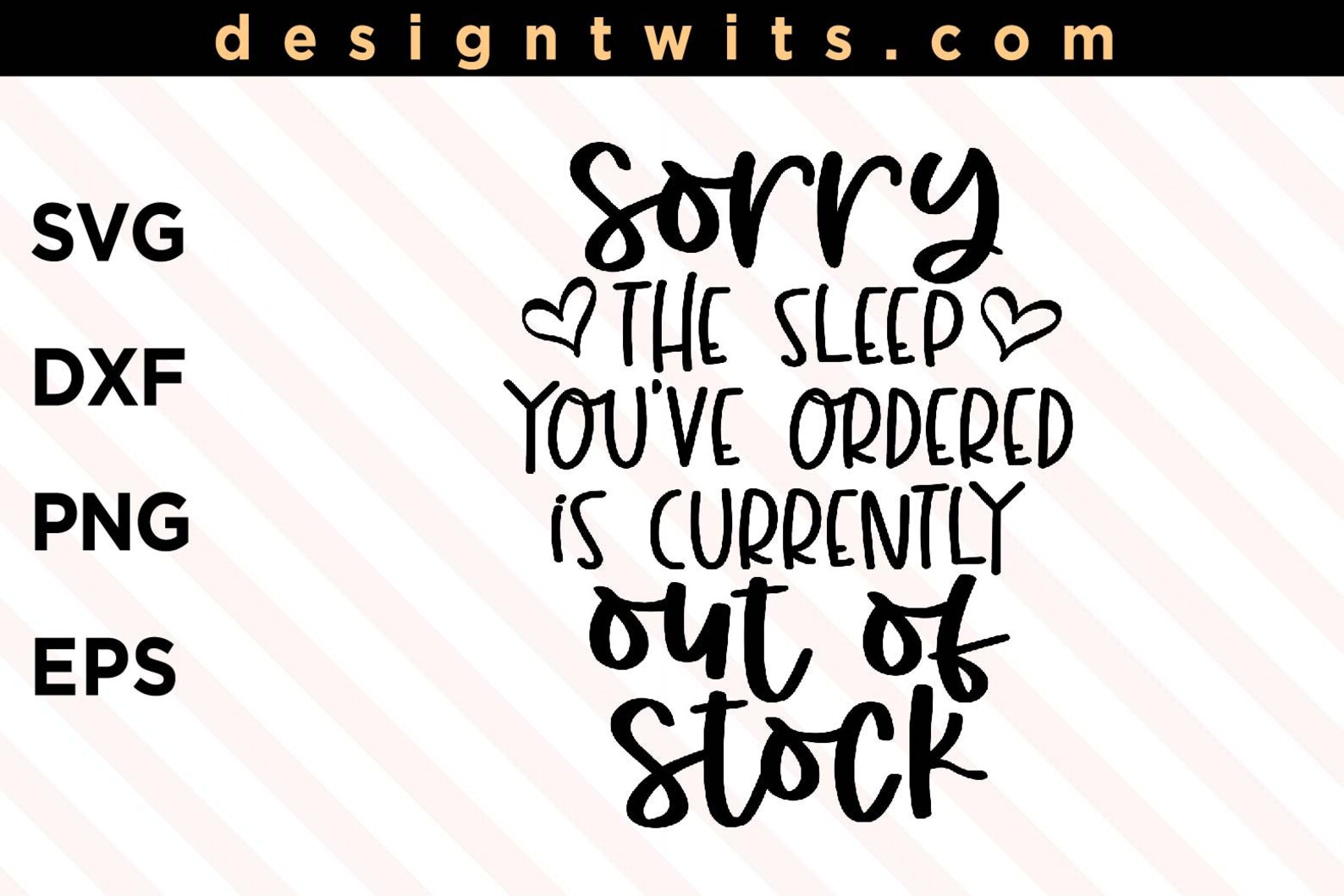 Sorry the Sleep You've Ordered is Currently Out of Stock | Etsy