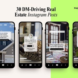 30 DM-DRIVING IG Reels Post Social Media Instagram Canva Templates