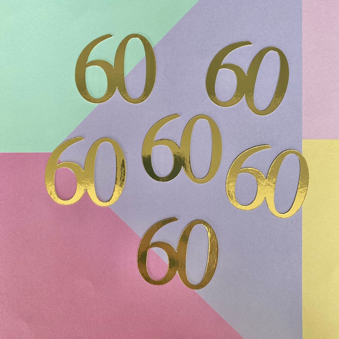 Personalised Number Cupcake Toppers Any Age in Gold, Silver or Rose