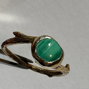 24 ct galvanic bronze ring with stones of your choice, possibility to make it adjustable