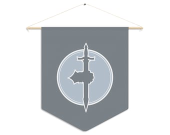 Order of the Gauntlet Faction Banner Pennant - Forgotten Realms Baldur's Gate Dungeons & Dragons Faction Flag