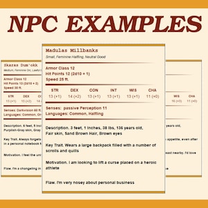 200,000 Random NPC Generator for Dungeons and Dragons DND 5e ...