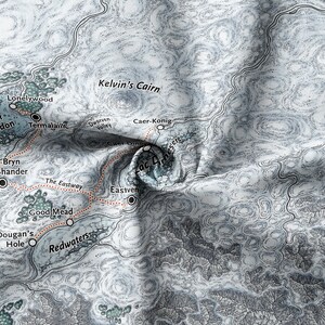 Map of Icewind Dale Indoor Wall Tapestry | Colored Dungeons and Dragons ...