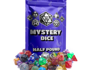 Polyedrische Würfeltasche - Transparente, sternenklare, perlmuttfarbene und Jade-Texturwürfel für RPG-Gamer