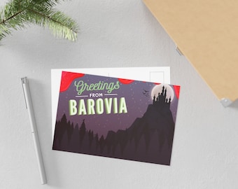 Greetings from Barovia Fine Art Postcard | Inspired by Curse of Strahd Dungeons & Dragons Module