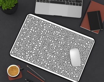 12" x 18" DnD Mousepad & Dice Rolling Mat | Intricate Maze design | for Dungeons and Dragons, Gaming, DnD Dice Set, Accessories, Gifts