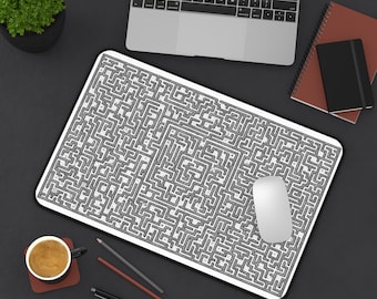 12" x 18" DnD Mousepad & Dice Rolling Mat | Intricate Maze design | for Dungeons and Dragons, Gaming, DnD Dice Set, Accessories, Gifts