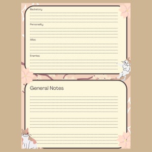 PRINTABLE D&D 5e fillable Cute Cats character sheet Blank template image 4