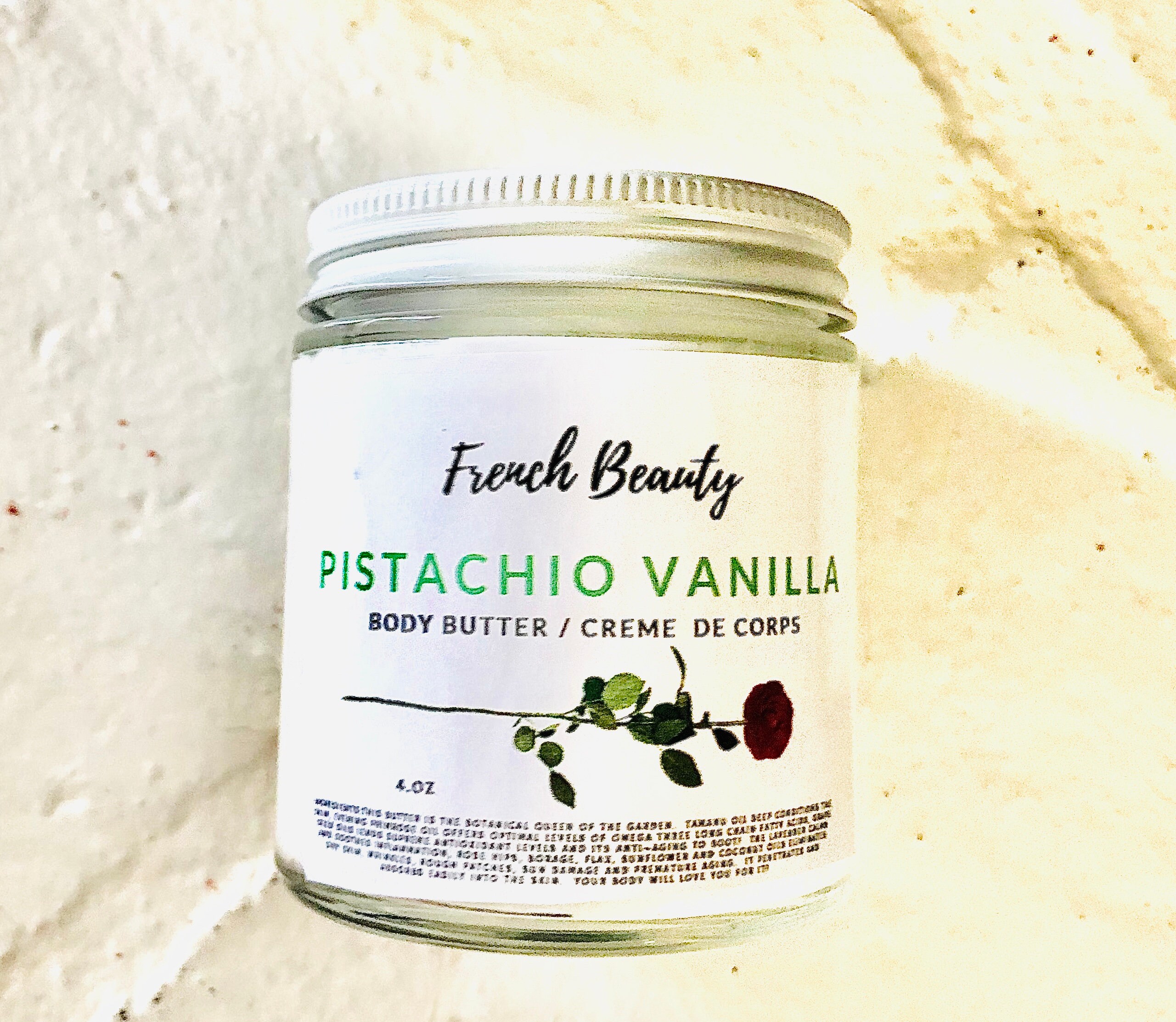 Organic Pistachio Body Butter Plant Based skincare Natural Etsy