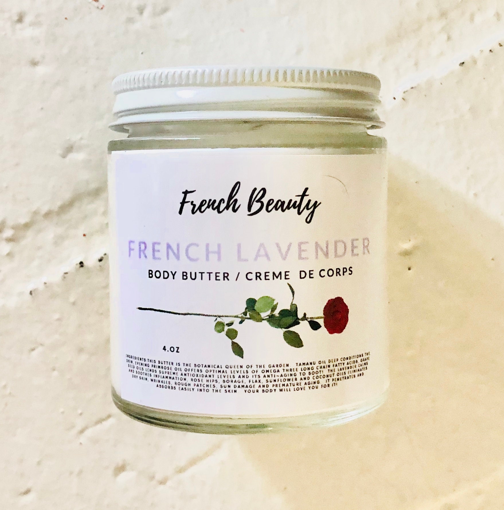 Organic French Lavender Body Butter Plant based Skincare Etsy