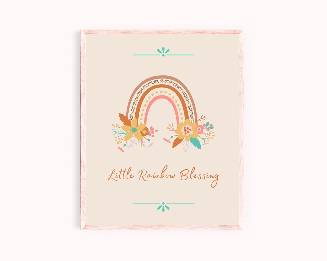 Little Rainbow Blessing PDF Printable Digital Download Etsy