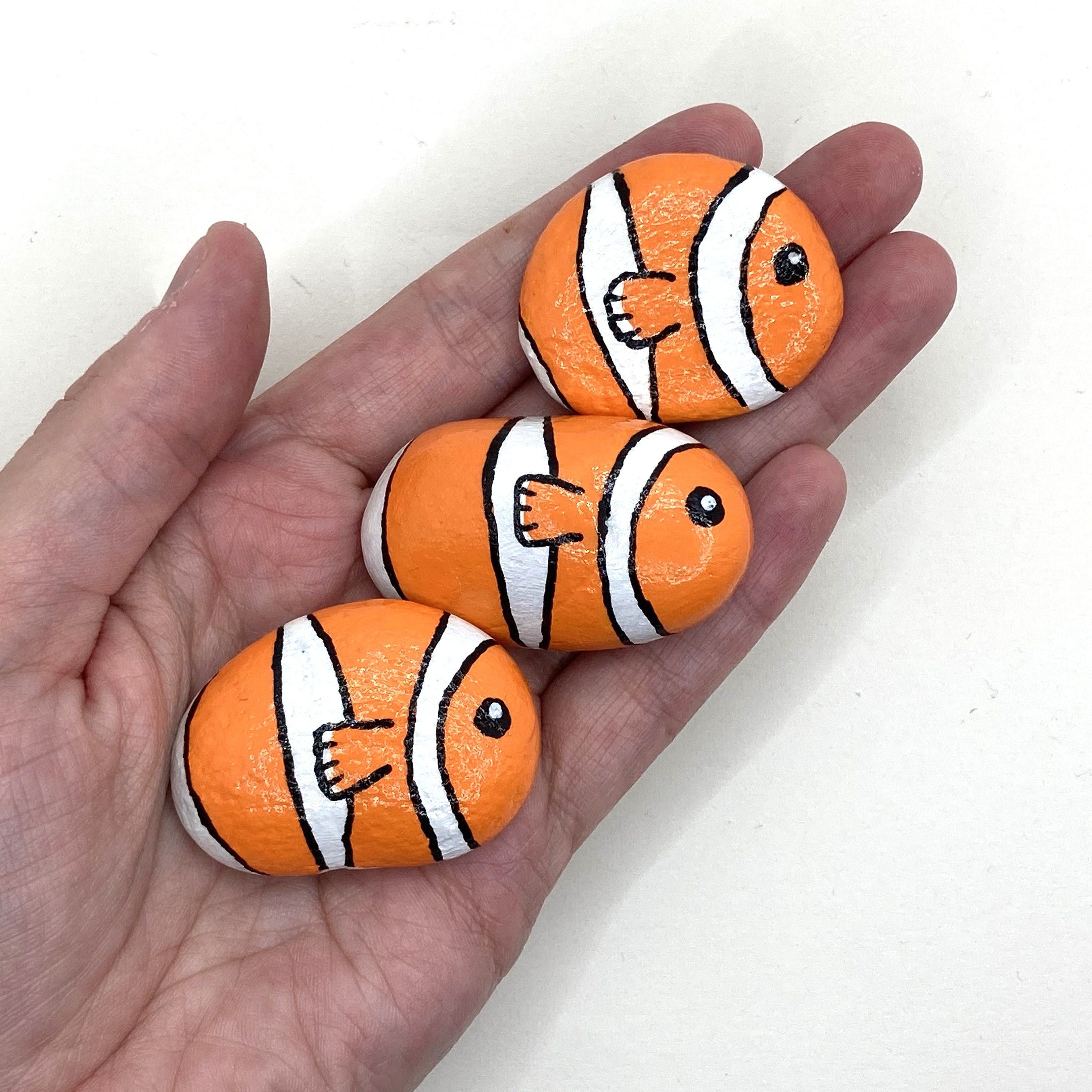 Flat Rocks for Painting Painted Stone Fish Tank Accessories