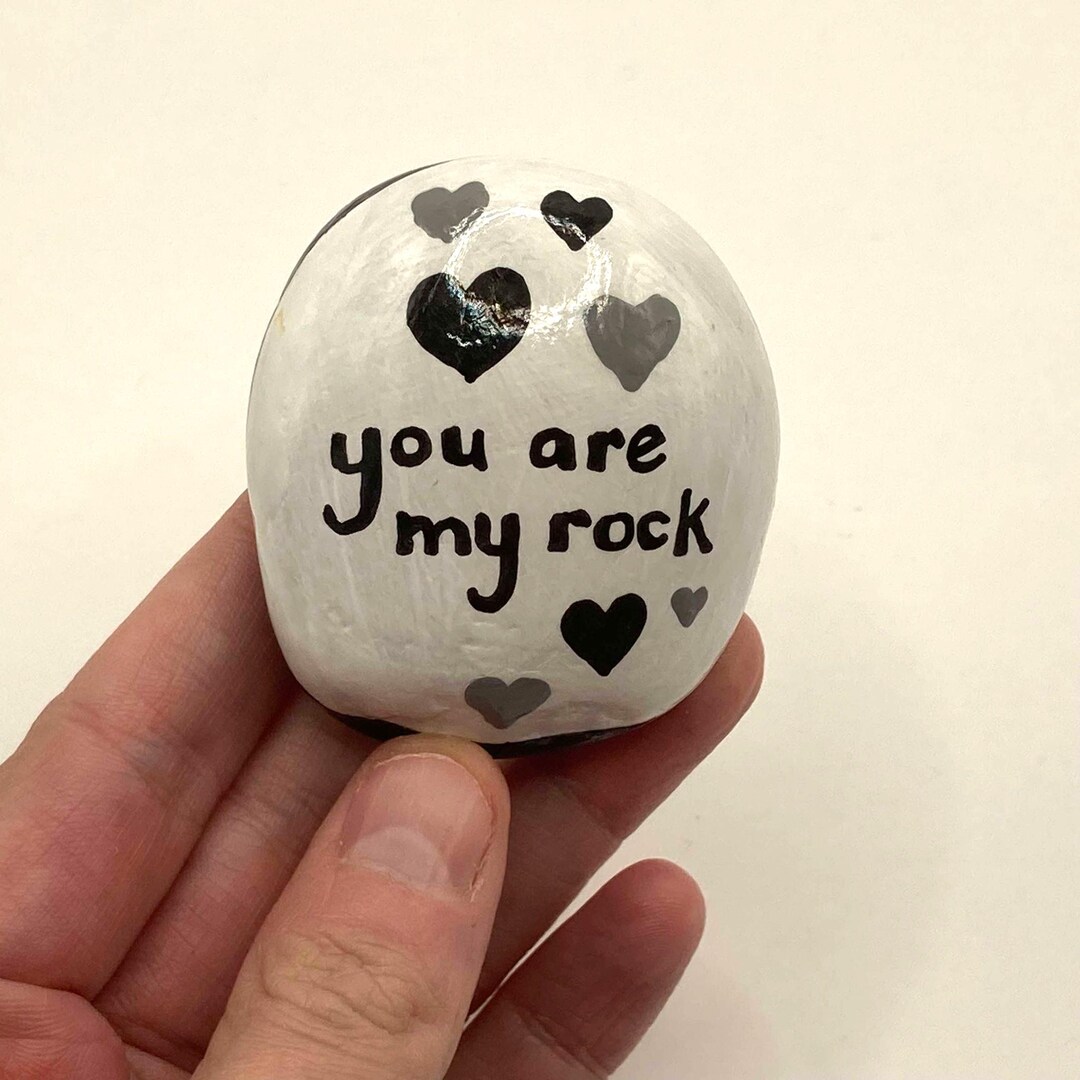 You Are My Rock - Hand Painted Stone - Memorial Stone - Keepsake ...