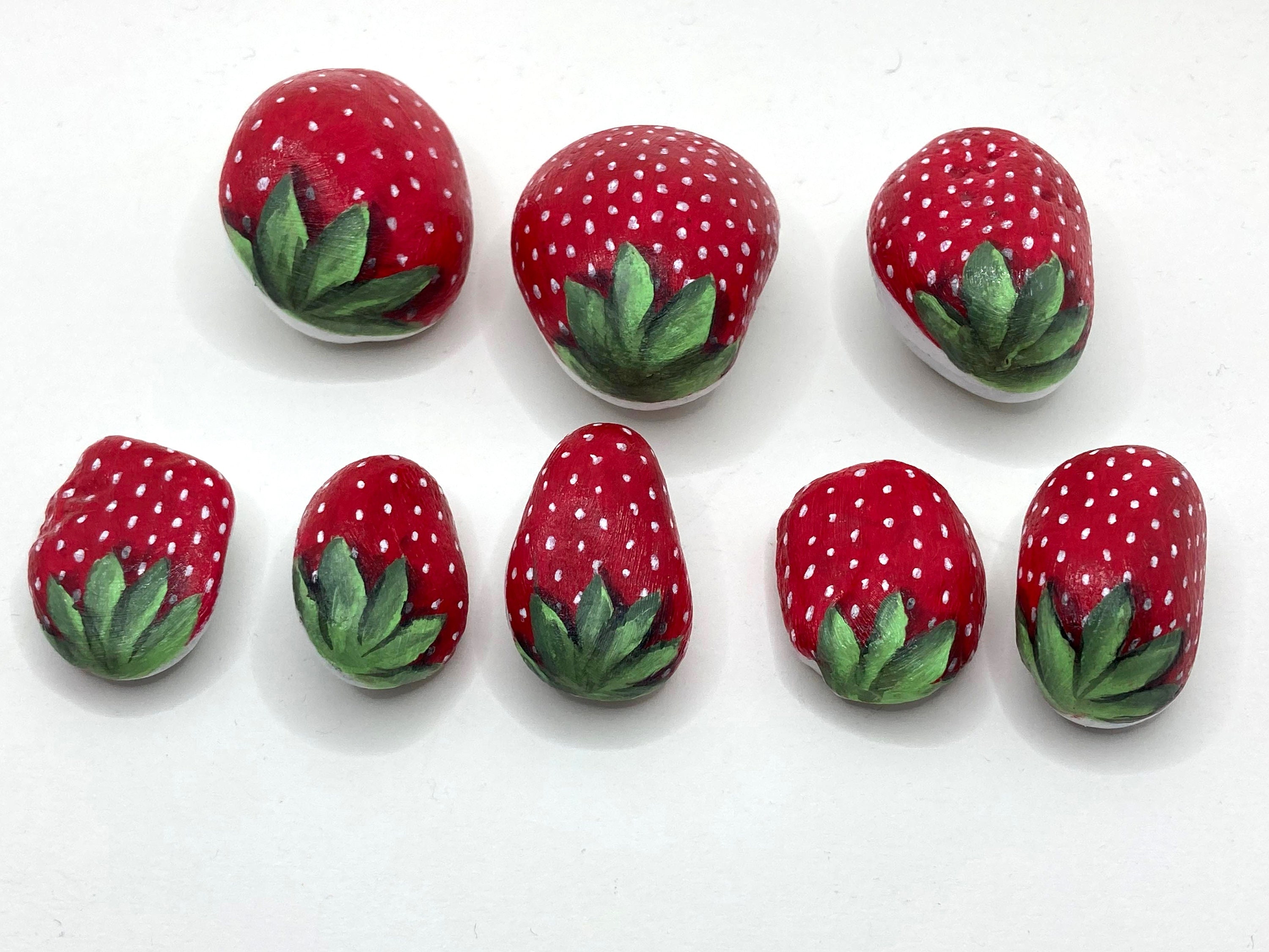 14+ Painting Rocks Strawberries