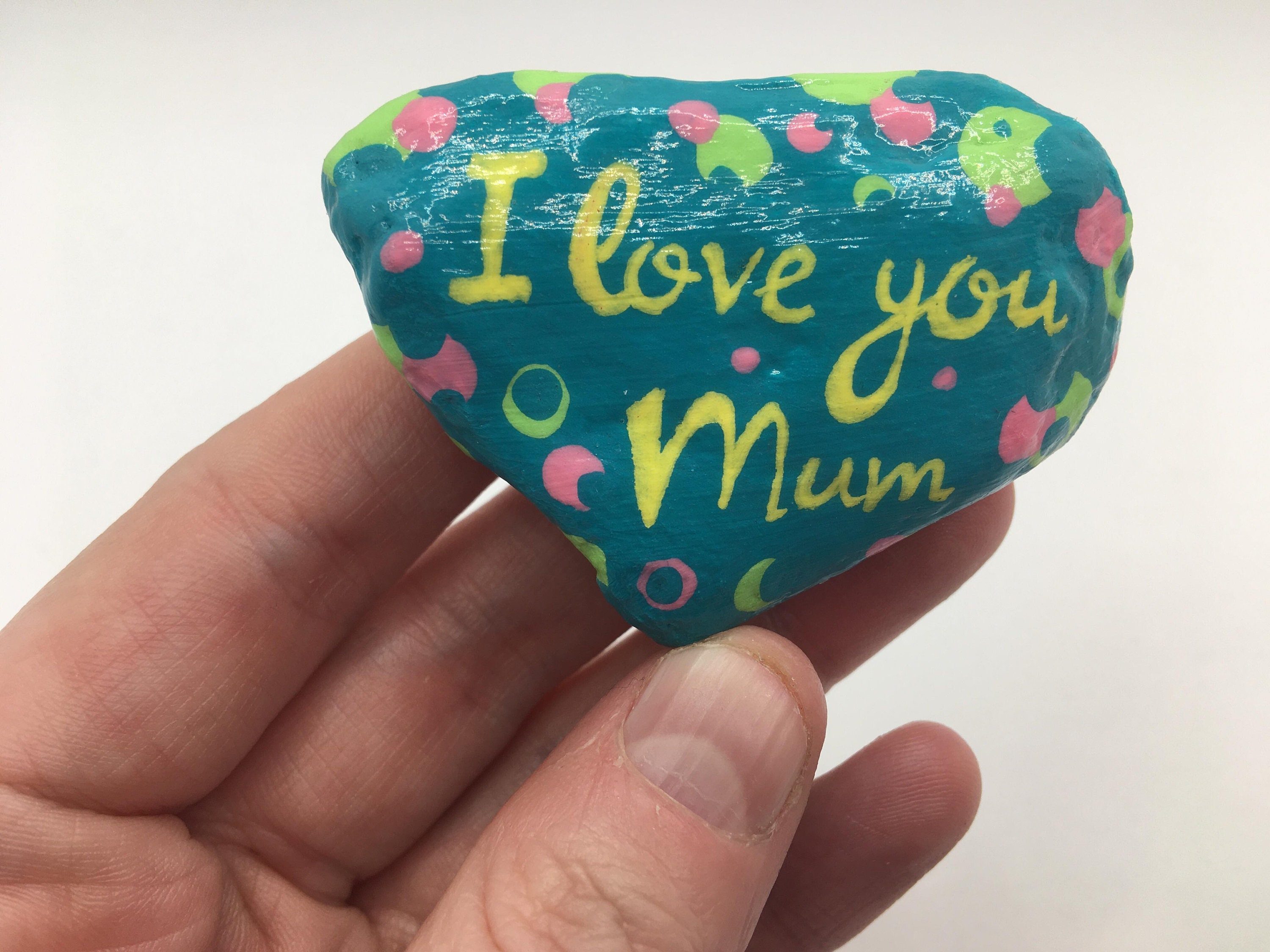 Mothers Day Rock Gift for Mum Hand painted rocks Etsy