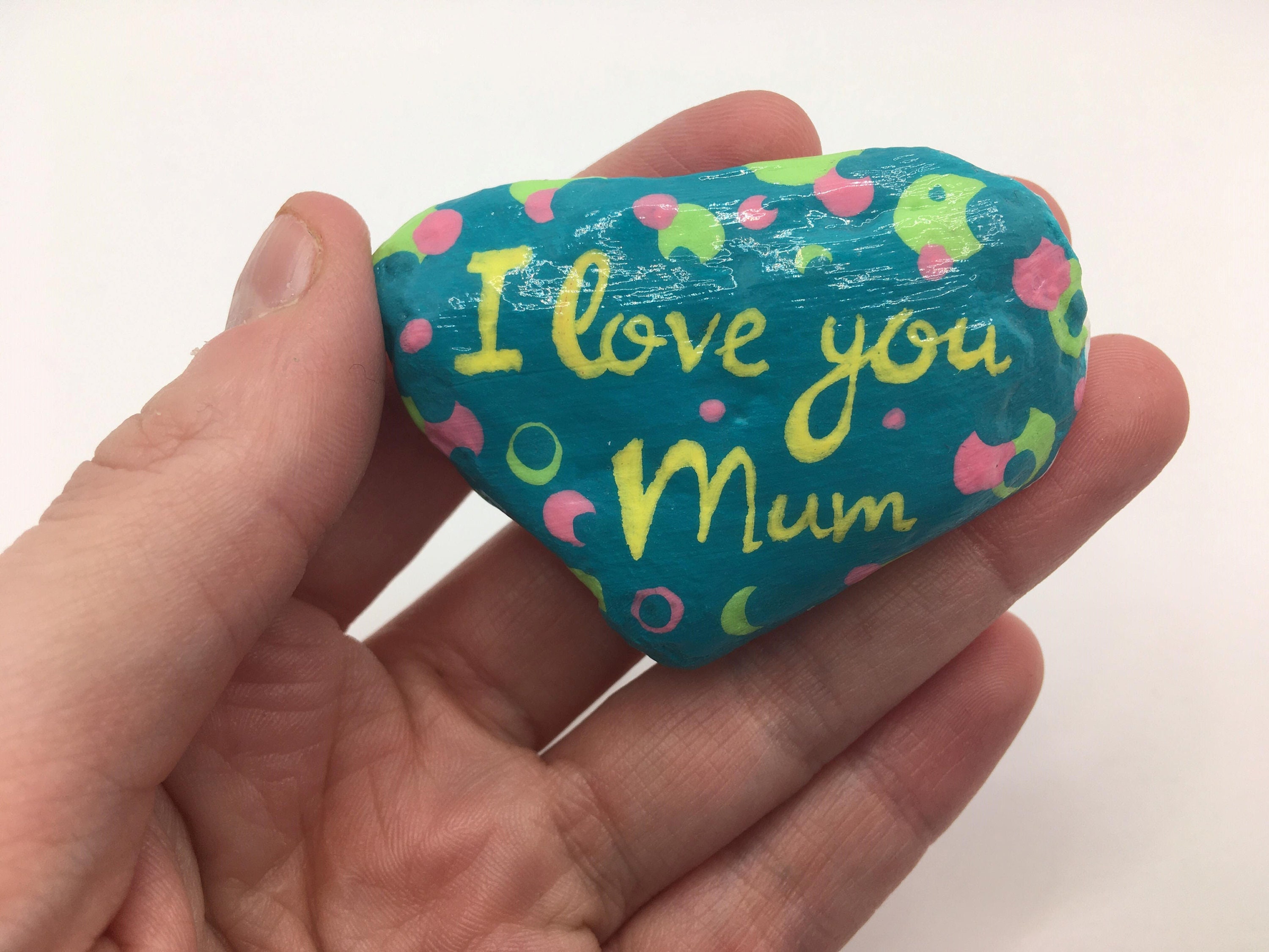 Mothers Day Rock Gift for Mum Hand painted rocks Etsy