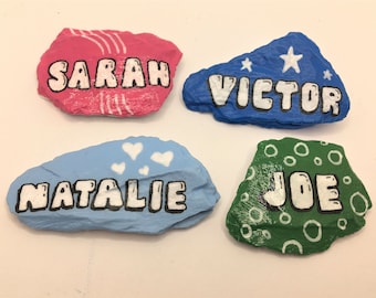 Personalised name family slate - Hand painted slate - Grave Marker - Memorial Stone - Customisable - Keepsake rock - Named Paperweight