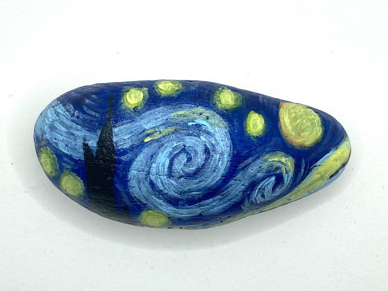 Large Van Gogh Starry Night Rock Art Imitation Famous Art - Etsy