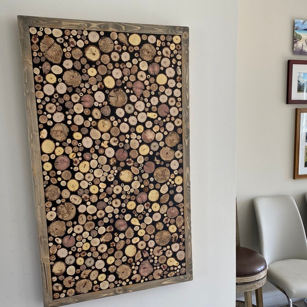 Wood Slice Wall Art Etsy